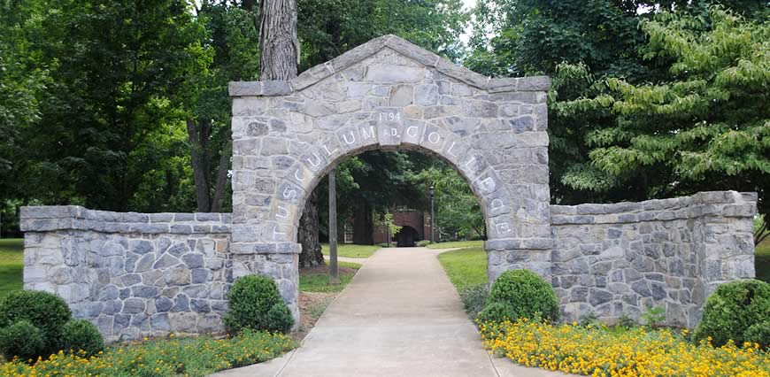 Tusculum College Stone Arch