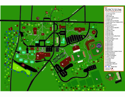 Maps & Locations | Tusculum University in Greeneville, TN