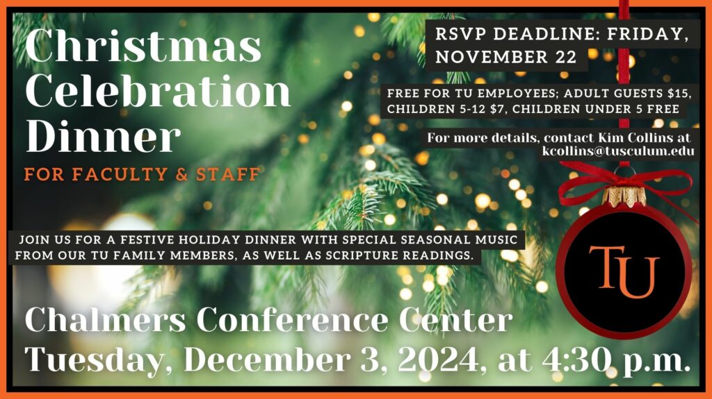 Christmas Dinner - Faculty and Staff Registration